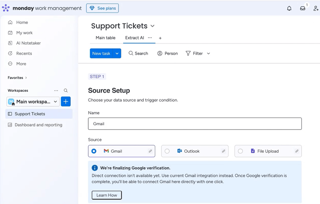 Automate Data Extraction From Gmail On Monday.com Using Extract Ai 3 image 1