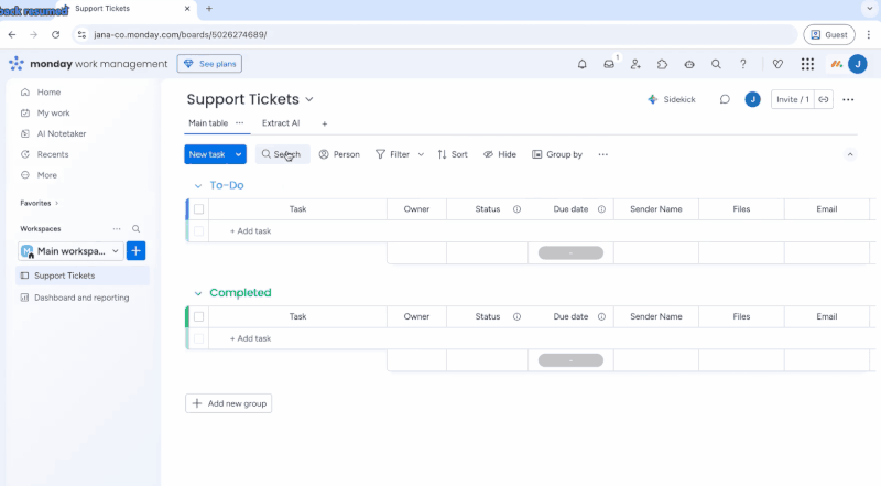 getting started with gmail and extract AI